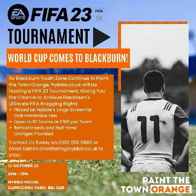 Nybble To Host FIFA 23 Tournament Blackburn Youth Zone